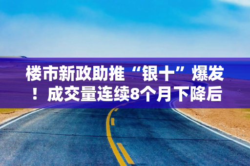 楼市新政助推“银十”爆发！成交量连续8个月下降后首次实现增长，增长从一线城市向更多城市扩大