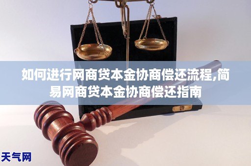 如何进行网商贷本金协商偿还流程,简易网商贷本金协商偿还指南