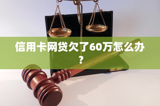 信用卡网贷欠了60万怎么办？