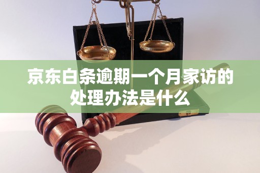 京东白条逾期一个月家访的处理办法是什么