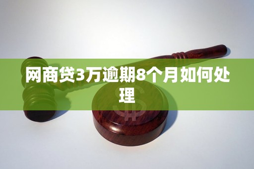 网商贷3万逾期8个月如何处理