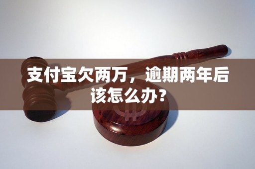 支付宝欠两万，逾期两年后该怎么办？