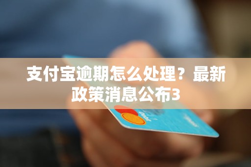 支付宝逾期怎么处理？最新政策消息公布3