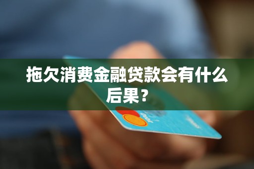 拖欠消费金融贷款会有什么后果？