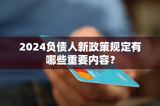 2024负债人新政策规定有哪些重要内容？