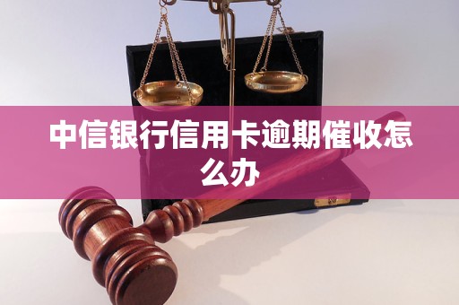 中信银行信用卡逾期催收怎么办