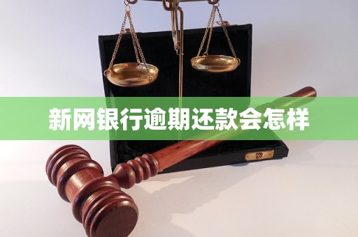 新网银行逾期还款会怎样