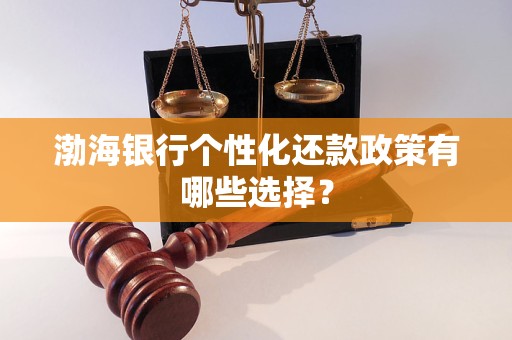 渤海银行个性化还款政策有哪些选择？