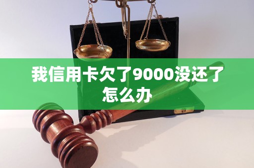 我信用卡欠了9000没还了怎么办