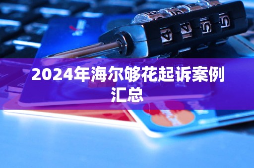 2024年海尔够花起诉案例汇总