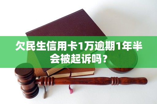 欠民生信用卡1万逾期1年半会被起诉吗？